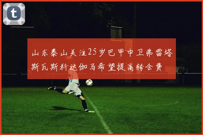 山东泰山关注25岁巴甲中卫弗雷塔斯瓦斯科达伽马希望提高转会费