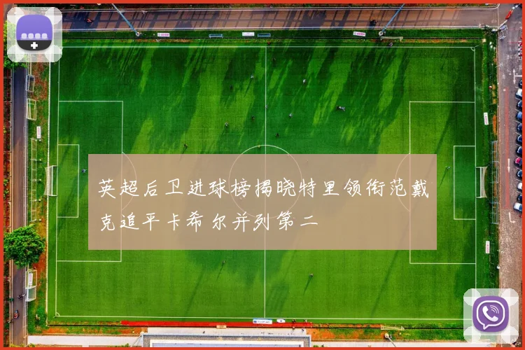 英超后卫进球榜揭晓特里领衔范戴克追平卡希尔并列第二